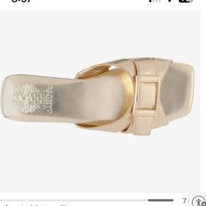 Vince Camuto Alexino Sandal W 9.5 Gold Metallic